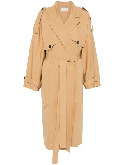 The Row Marvin Trench Coat In Neutrals