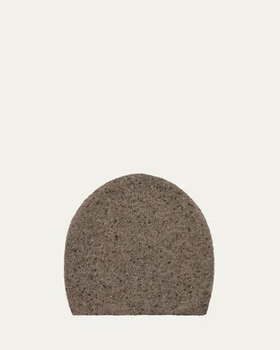 The Row Marvy Speckled Cashmere Beanie Hat In Pattern