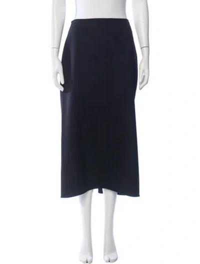 Pre-owned The Row Matias Midi Length Skirt W/ Tags In Gray