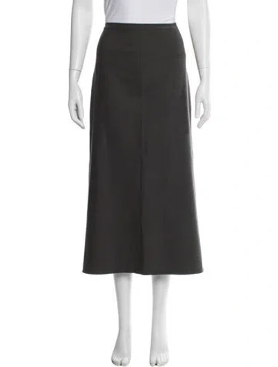 Pre-owned The Row Matis Skirt Long Skirt In Grey
