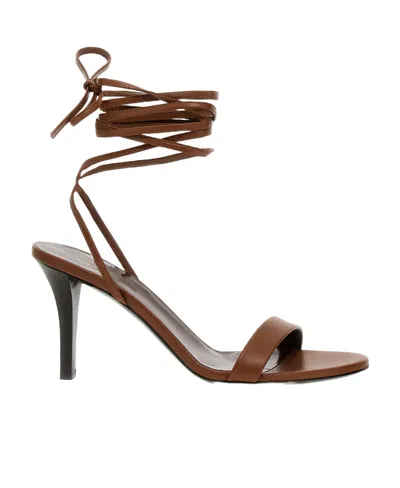 The Row Maud High-heeled Sandals In Brown