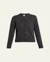 The Row Mauino Cashmere Crewneck Cardigan In Gray