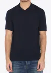 The Row Mauro Short-sleeved Polo T-shirt In Blue