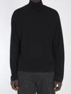 The Row Cashmere Heti Turtleneck Long Sleeve Sweater In Black