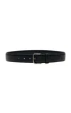 The Row Maxi Classic Leather Belt In Black