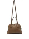 The Row Medium Ingrid Leather Tote Bag In Brown