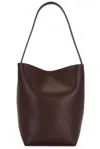The Row Medium North South Park Tote Bag In Chestnut