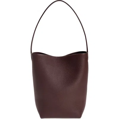The Row Medium North/south Park Leather Tote In Acajou