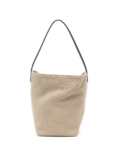 The Row Medium N/s Park Canvas Tote Bag In Neutral