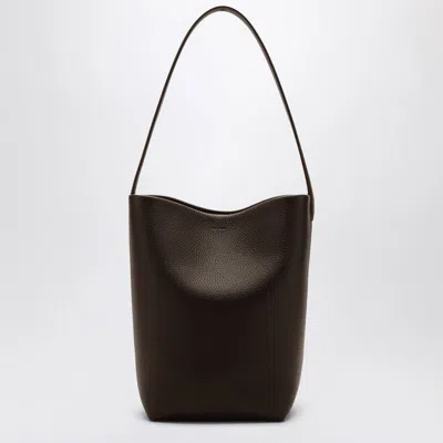 The Row Medium N/s Park Dark Tote Bag In Brown