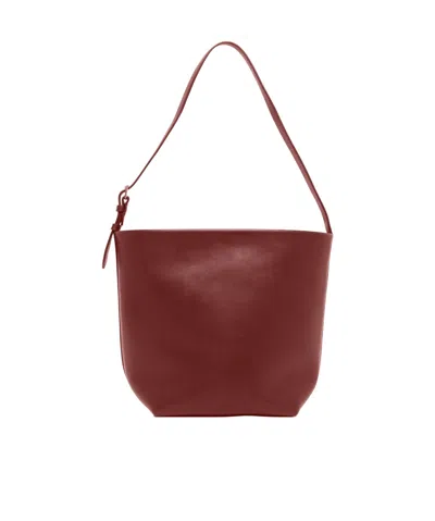 The Row Medium N/s Park Handbag In Red