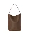 The Row Medium N/s Park Tote Bag In Leather In Green