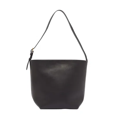 The Row Medium N/s Park Slim Shoulder Strap Handbag In Black