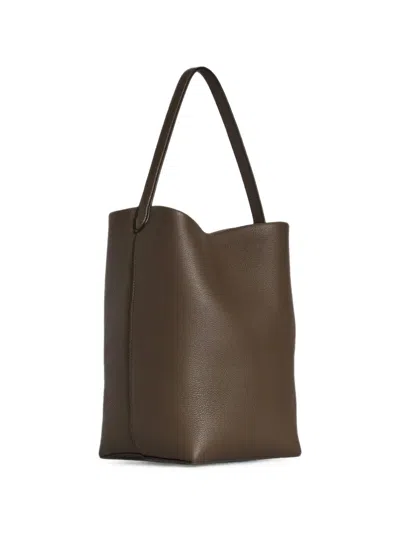 The Row Medium N/s Park Tote Bag In Brown