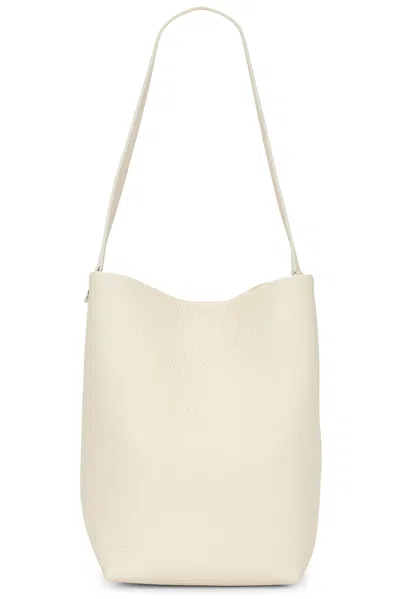 The Row Leather Tote Bag In Neutrals