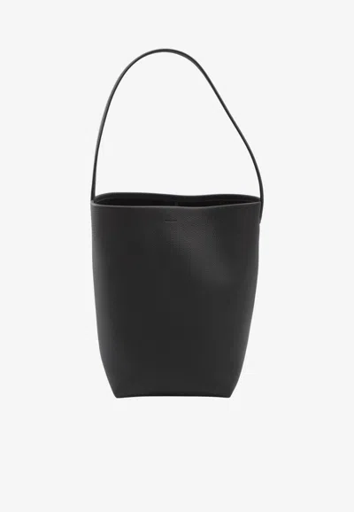 The Row Medium Park N/s Tote Bag In Black