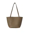The Row Medium Park Tote Bag In Leather In Brown