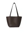 The Row Medium Park Tote Bag In Leather In Brown