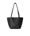 The Row Medium Park Tote Stitch Shoulder Bag In Black