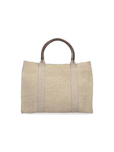 The Row Medium Tote Bag "georgia" In Brown