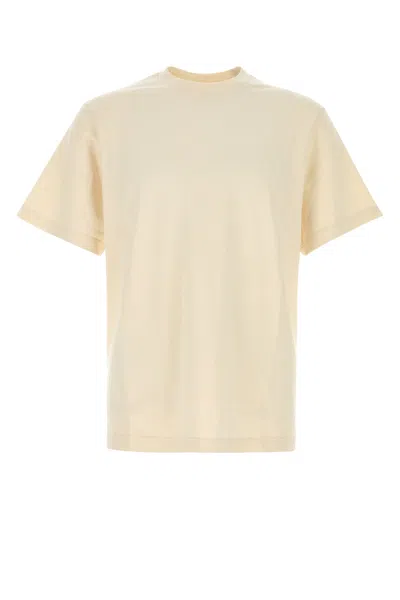 The Row Ribbed Crew Neck Cotton Short-sleeve T-shirt In Neutral