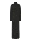 The Row Melange Charcoal Cashmere Melani Sweater Dress In Black