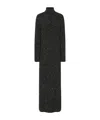 The Row Melange Charcoal Cashmere Melani Sweater Dress In Black