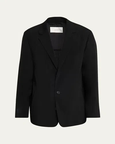 The Row Men's Albert Loose Fit Wool Sport Jacket In Black