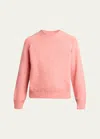 The Row Men's Bruno Lofty Brushed Cashmere Sweater In Bright Salmon