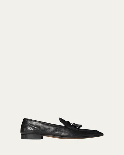 The Row Caden Leather Loafers In Multi