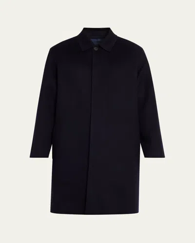 The Row Men's Cashmere Overcoat In Dark Navy