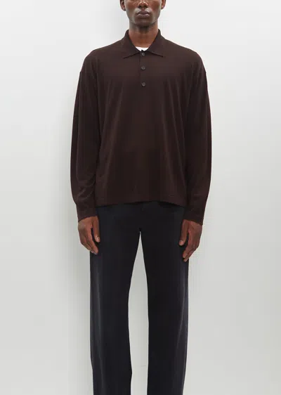 The Row Men Djon Polo In Brown