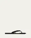The Row Black Dune Classic Flip-flops In Black