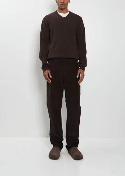 The Row Men Fred Cotton Corduroy Pant In Brown
