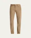 The Row Men's Fred Slim Corduroy Five-pocket Pants In Brown