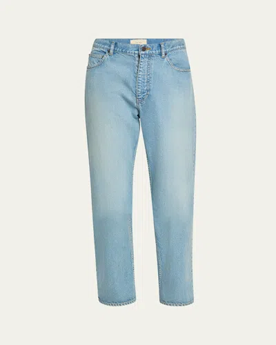 The Row Men's Fred Straight-fit Jeans In Blue