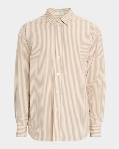 THE ROW MEN'S GRANADA COTTON PINSTRIPE SPORT SHIRT
