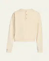 The Row Greto Cotton Henley Shirt In White