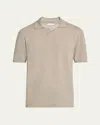 The Row Isao Cashmere Knit Polo Shirt In Brown