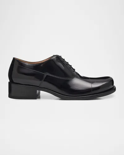 The Row Men's Kai Leather Derby Shoes In Black