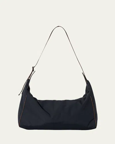 The Row Men's Logan Nylon East-west Bag In Black