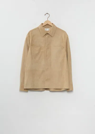 The Row Men Notila Suede Shirt In White