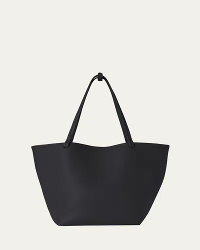 The Row Men's Park Xl Leather Tote Bag In Black Pld