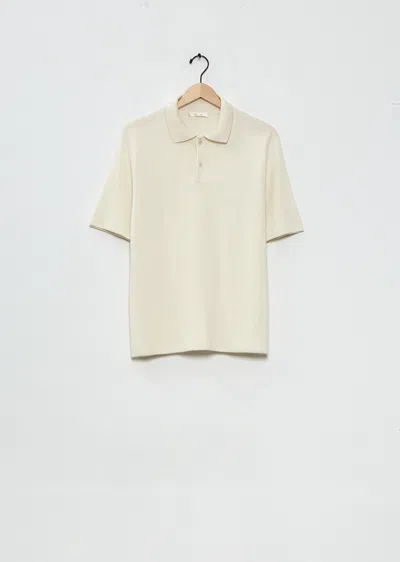 The Row Men Ravi Cashmere Polo Top In Gray