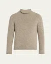 The Row Men's Ryoko Roll-neck Sweater In Taupe Melange