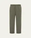 The Row Seth Wool Trousers In Green