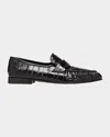 The Row Soft Eel Leather Loafers In Black