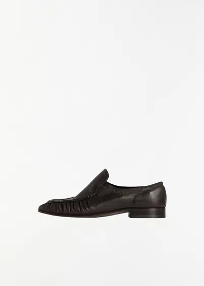 The Row Men Soft Moccasin Two In Brown
