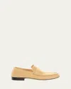 The Row Penny Suede Loafers In Nude