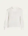 The Row Men's Stafford Silk Polo Shirt In White